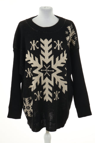 Sweter świąteczny czarny