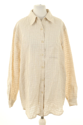 Bluzka beżowa 100% len