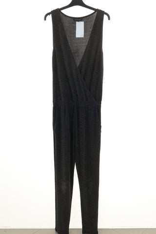 Kombinezon czarny błyszczący