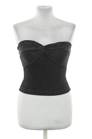 Top czarny błyszczący