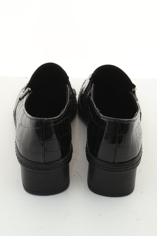 Buty czarne skóra lakierowana