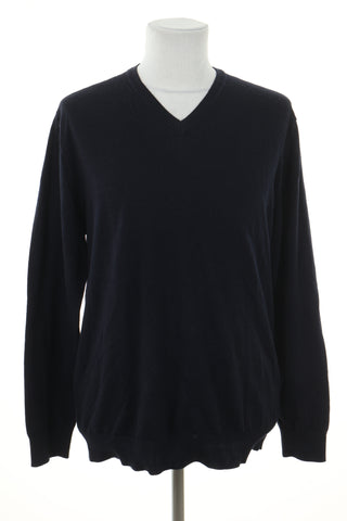 Sweter granatowy wełna