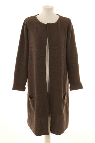 Kardigan czekoladowy 50% wełna