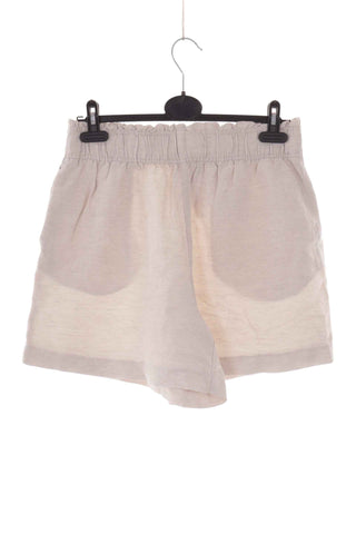 Szorty beżowe 45% len
