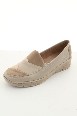 Buty beżowe skóra
