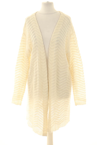 Kardigan kremowy 18% alpaca, 15% wełna