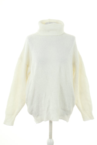 Sweter - golf kremowy