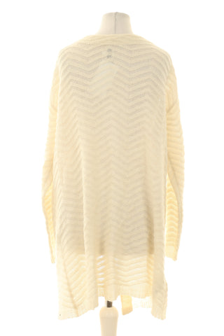 Kardigan kremowy 18% alpaca, 15% wełna