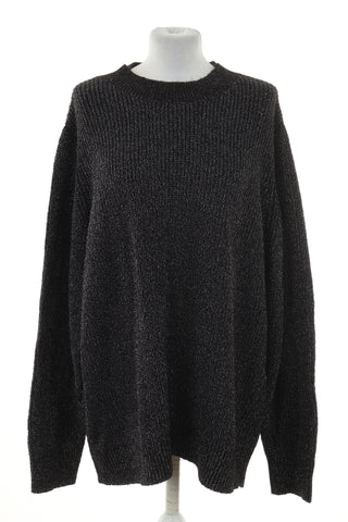 Sweter czarny błyszczący