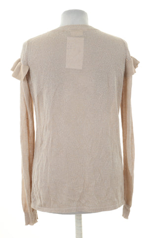 Sweter beżowy błyszczący