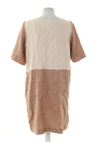 Sukienka beżowa 85% jedwab