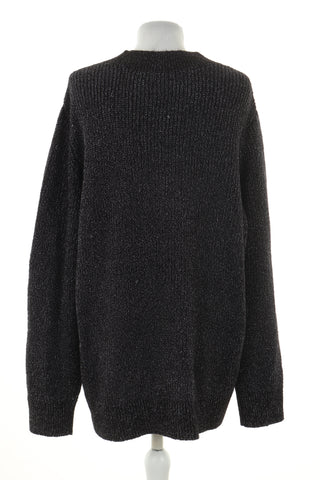 Sweter czarny błyszczący