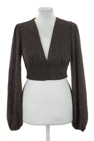 Bluzka czarna błyszcząca