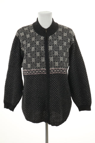 Sweter wzorek wełna