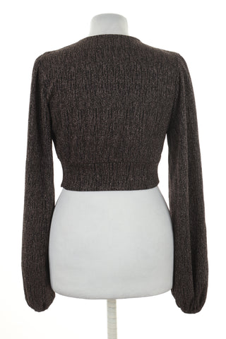 Bluzka czarna błyszcząca