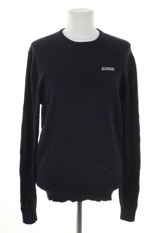 Sweter granatowy wełna