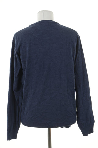 Sweter niebieski 50% wełna