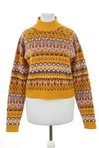 Sweter żółty wzorek