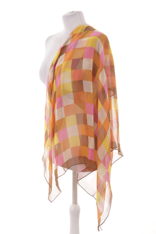 100% silk patterned scarf