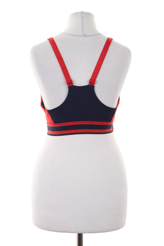Red and navy sporty top