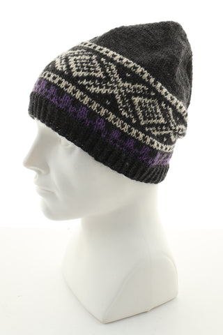 Czapka wzorek wełna