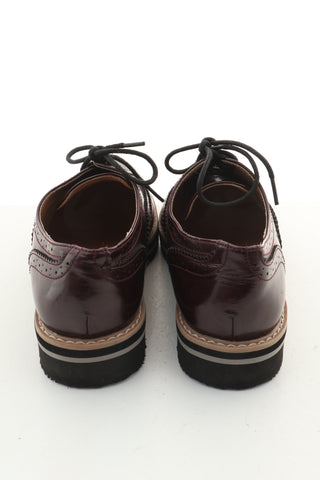 Buty bordowe