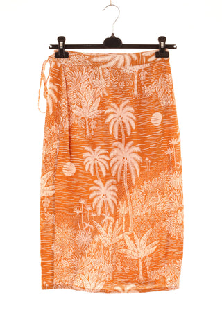Юбка с узором 55% лён