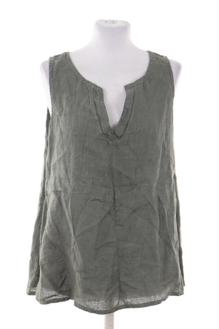 Top zielony 100% len