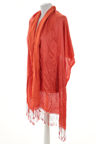 Szal cienki koralowy