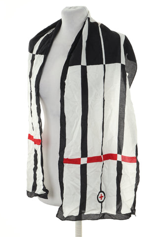 Szal cienki wzorek jedwab