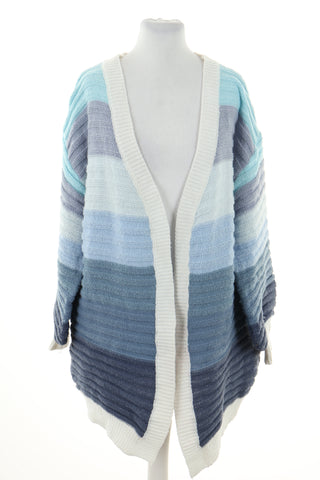 Sweter niebieski paski
