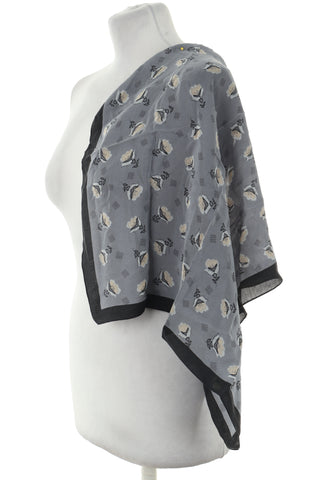 Apaszka kwiaty jedwab