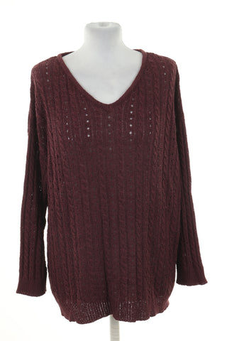 Sweter bordowy