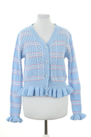 Sweter niebieski paski