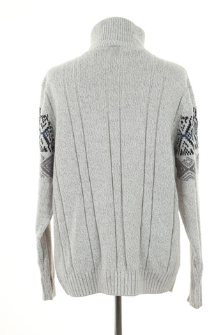 Sweter szary wzorek