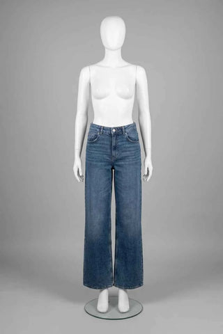 Damskie Jeansy Wide Leg z Wysokim Stanem H&M