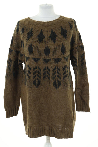 Sweter zielony wzorek