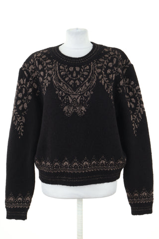 Sweter czarny wzorek