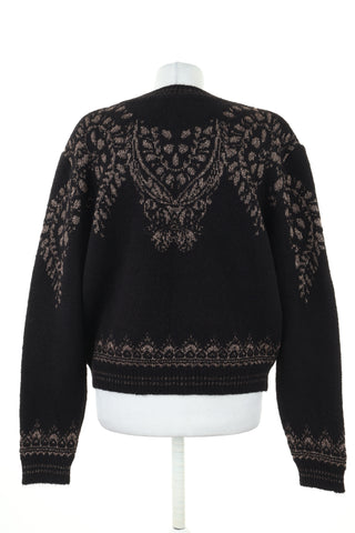 Sweter czarny wzorek