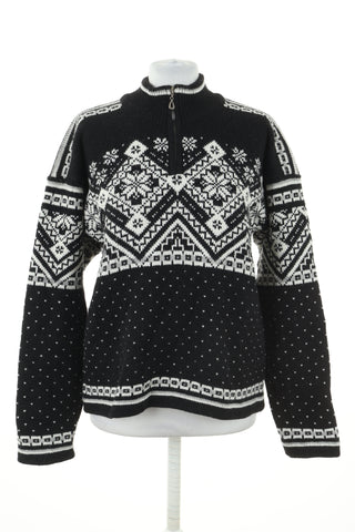 Sweter czarny wzorek