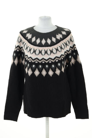 Sweter czarny wzorek