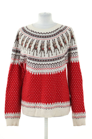 Sweter czerwony wzorek