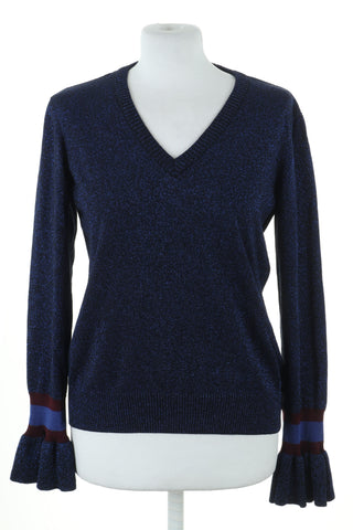 Sweter niebieski błyszczący