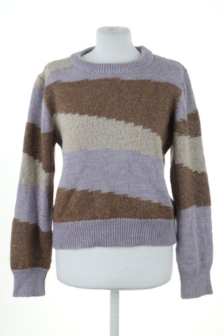 Sweter fioletowo-brązowy