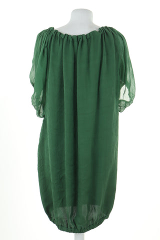 Sukienka zielona jedwab