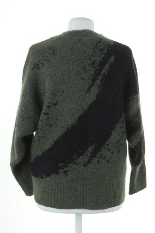 Sweter zielono-czarny