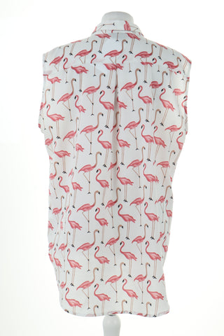 Koszula biała flamingi