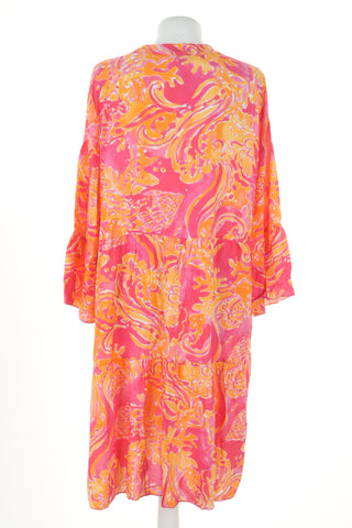 Sukienka różowo-pomarańczowa