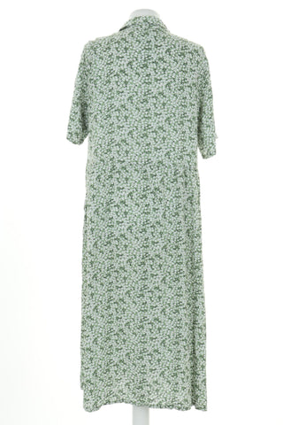 Sukienka zielona wzorek - fajneciuchy24.pl