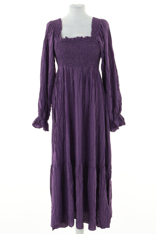 Sukienka fioletowa prążki